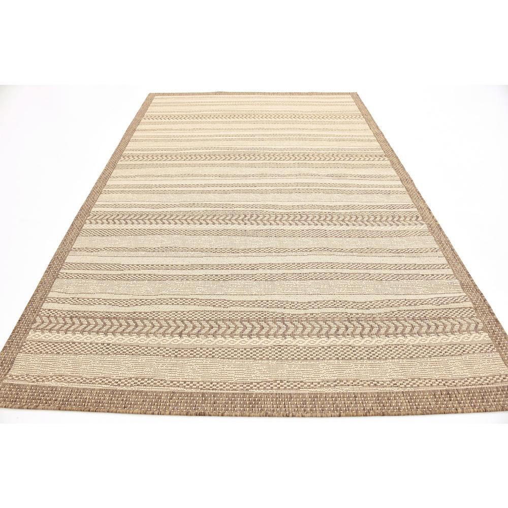 Outdoor Lines Rug, Brown (6' 0 x 9' 0). Picture 4