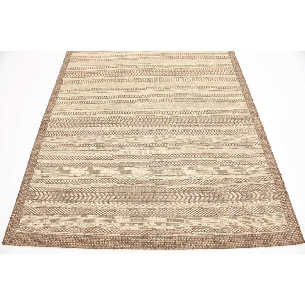 Outdoor Lines Rug, Brown (6' 0 x 9' 0). Picture 6