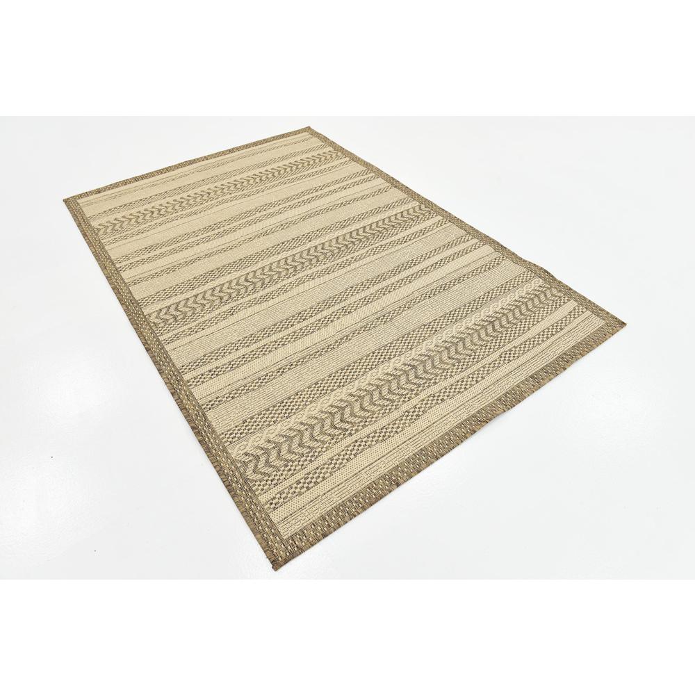 Outdoor Lines Rug, Brown (4' 0 x 6' 0). Picture 3