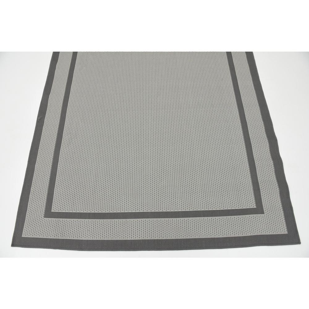 Outdoor Border Rug, Gray (6' 0 x 9' 0). Picture 6