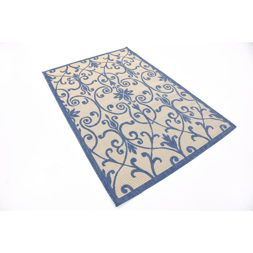 Outdoor Gate Rug, Blue (4' 0 x 6' 0). Picture 3