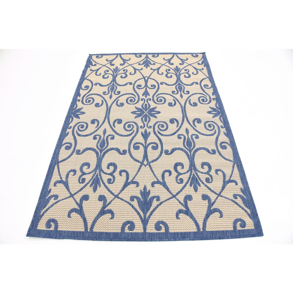 Outdoor Gate Rug, Blue (4' 0 x 6' 0). Picture 4