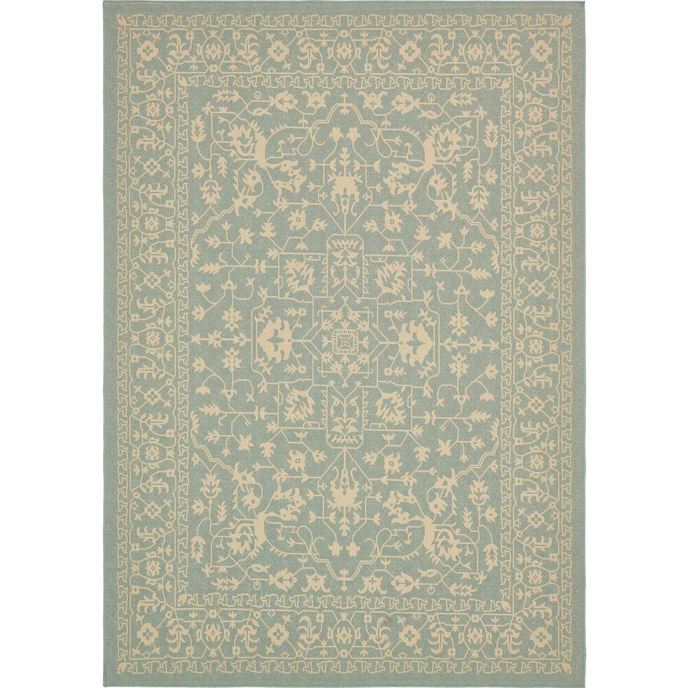 Outdoor Allover Rug, Light Blue (8' 0 x 11' 4). Picture 1