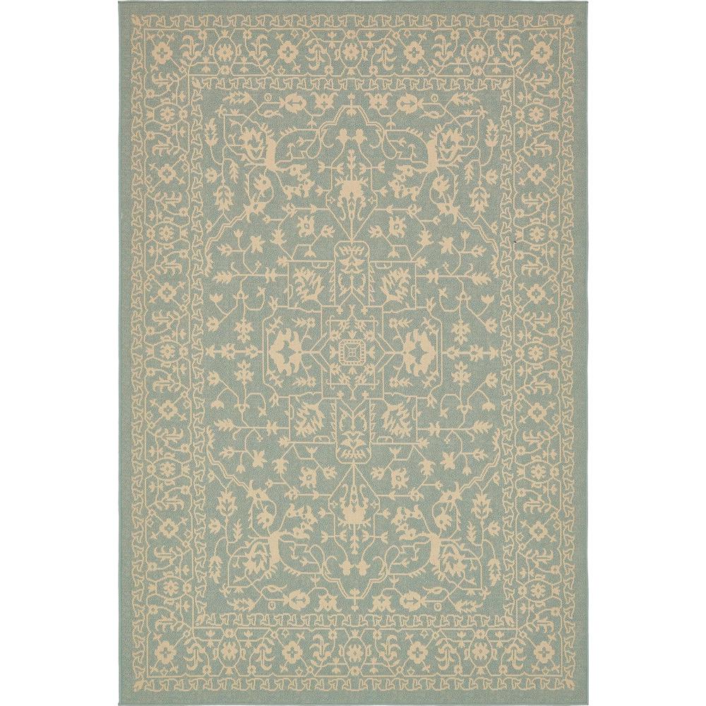 Outdoor Allover Rug, Light Blue (6' 0 x 9' 0). Picture 1
