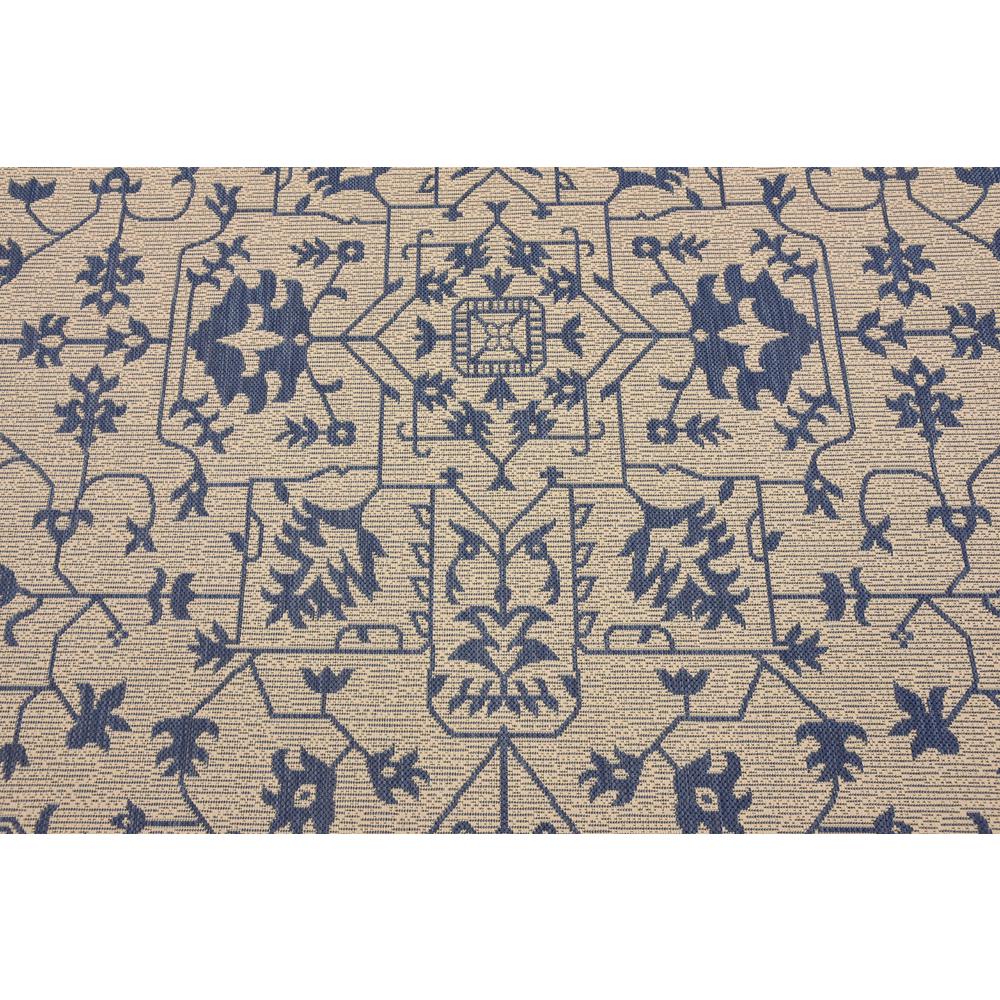 Outdoor Allover Rug, Beige/Blue (8' 0 x 11' 4). Picture 5