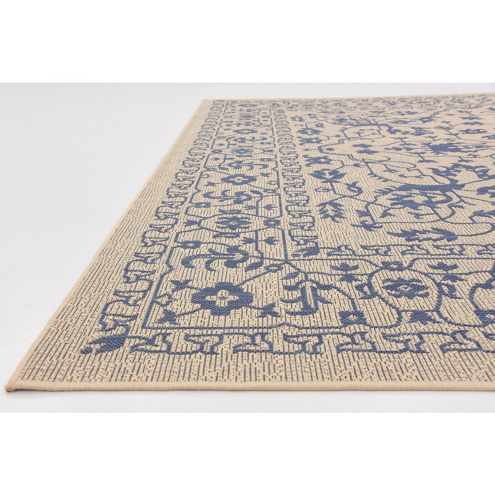 Outdoor Allover Rug, Beige/Blue (8' 0 x 11' 4). Picture 6