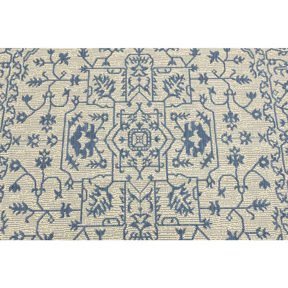 Outdoor Allover Rug, Beige/Blue (5' 0 x 8' 0). Picture 5
