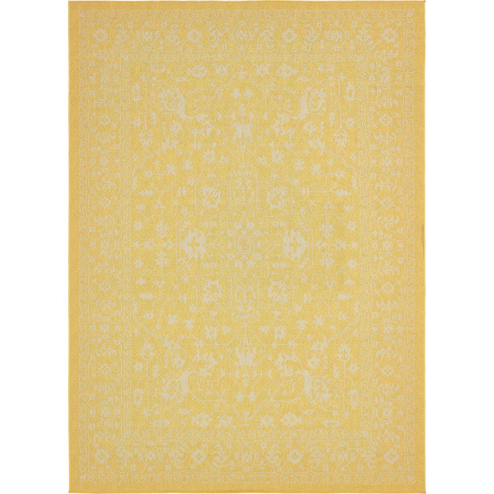 Outdoor Allover Rug, Yellow (8' 0 x 11' 4). Picture 1