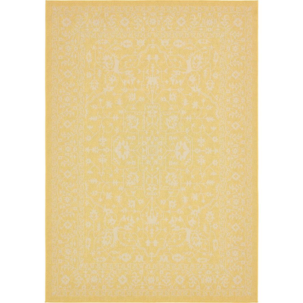 Outdoor Allover Rug, Yellow (7' 0 x 10' 0). Picture 1