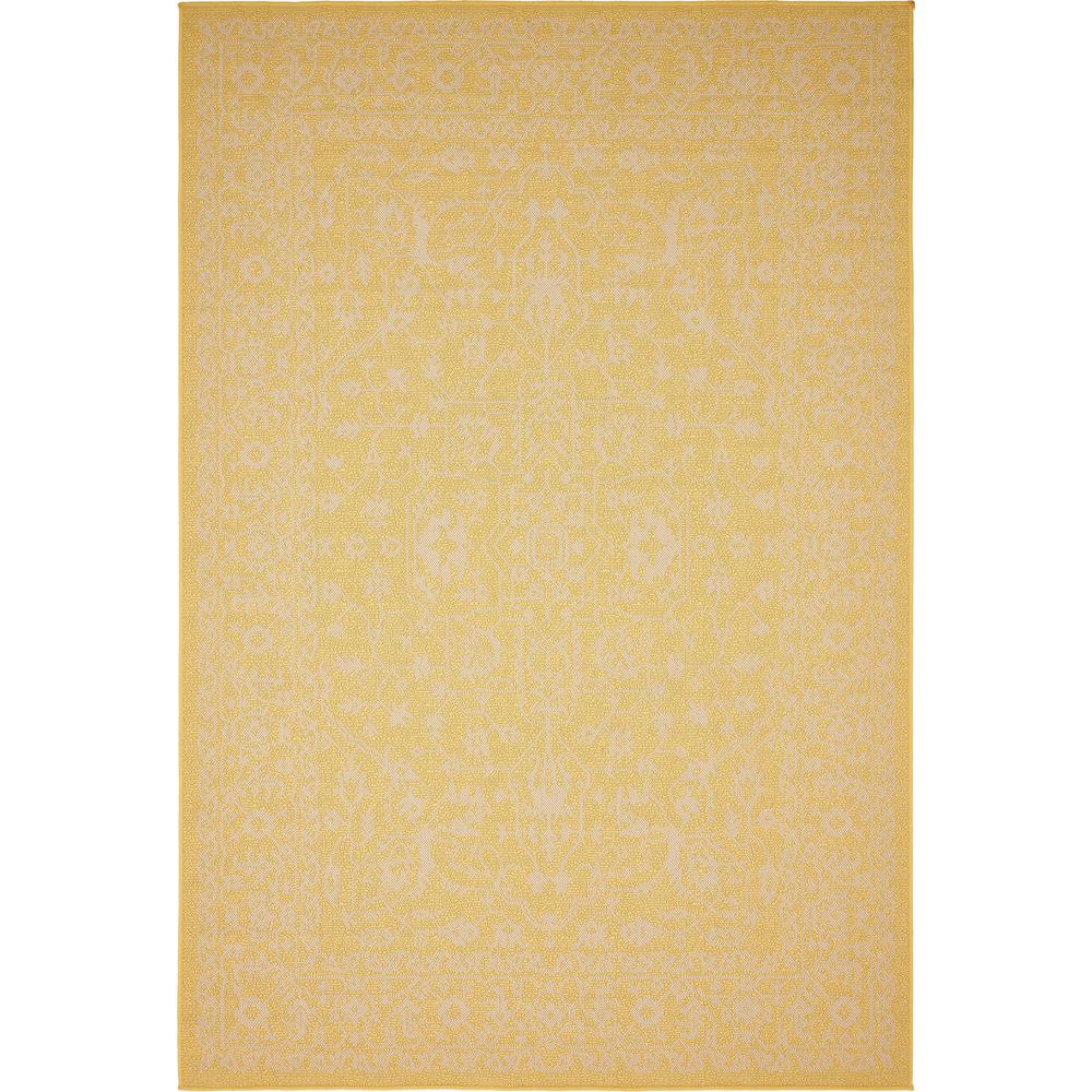 Outdoor Allover Rug, Yellow (6' 0 x 9' 0). Picture 1