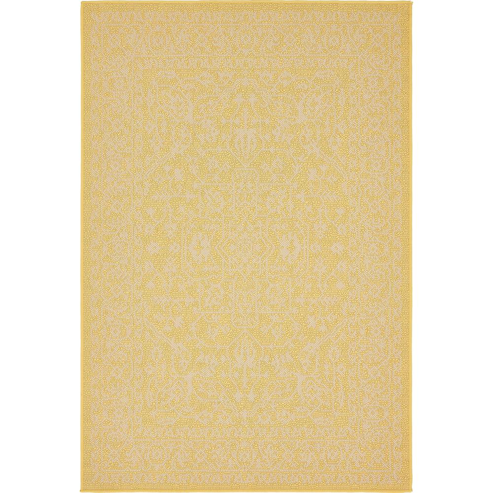 Outdoor Allover Rug, Yellow (4' 0 x 6' 0). Picture 1