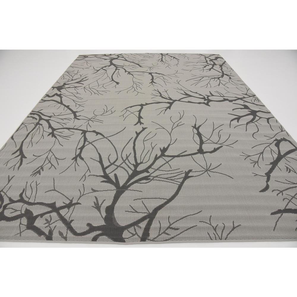 Outdoor Branch Rug, Light Gray (9' 0 x 12' 0). Picture 4