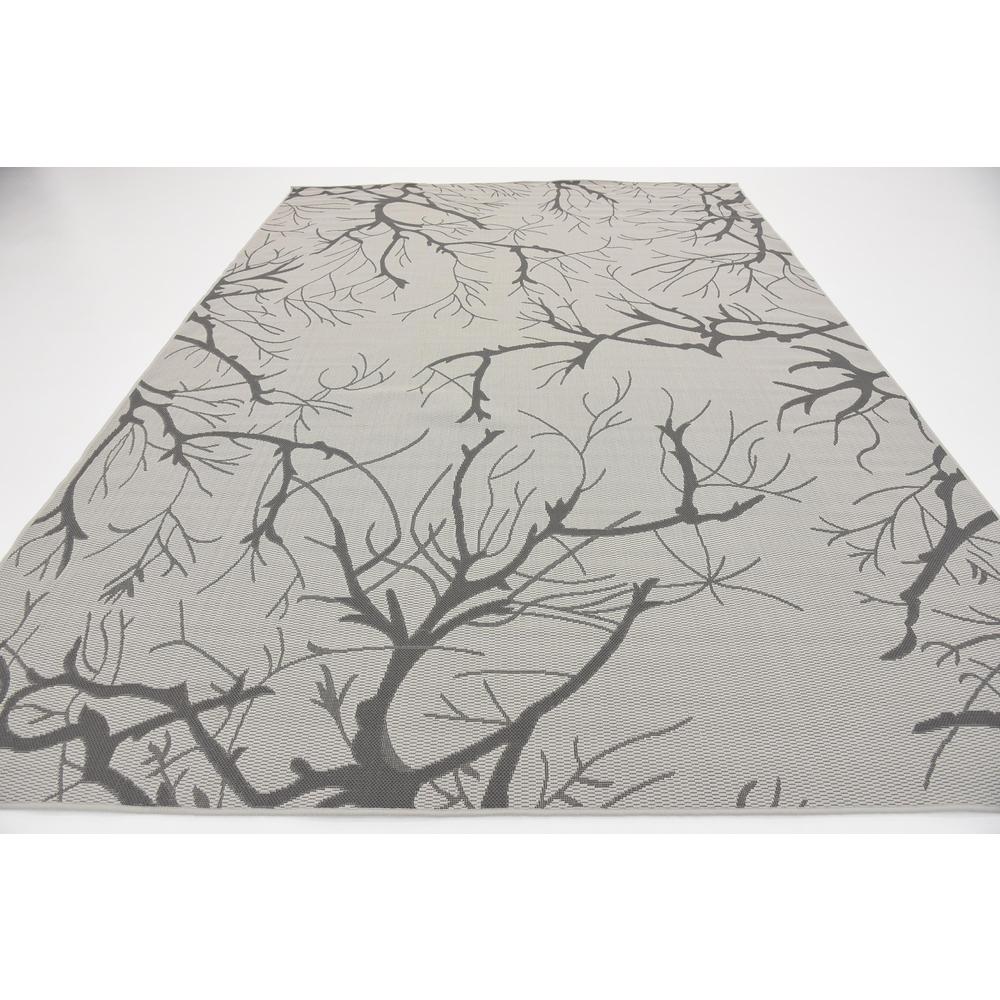 Outdoor Branch Rug, Light Gray (8' 0 x 11' 4). Picture 4
