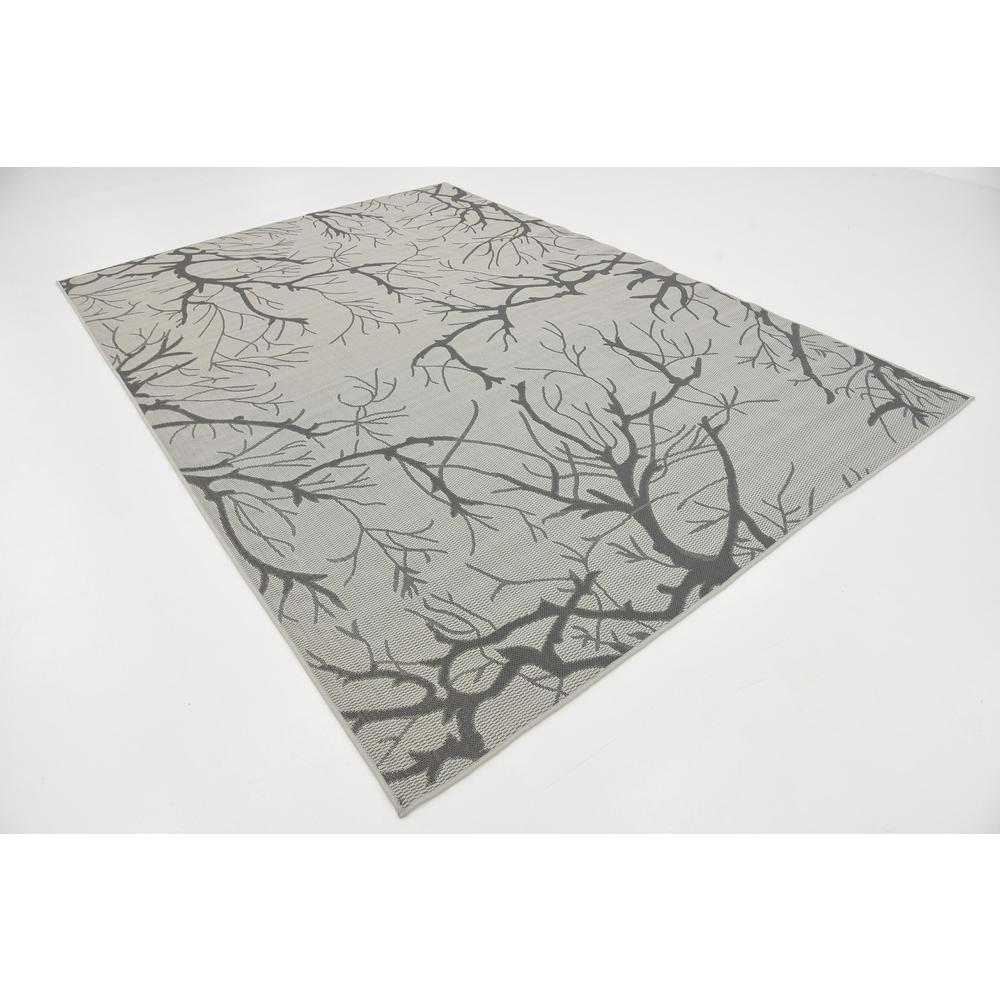 Outdoor Branch Rug, Light Gray (7' 0 x 10' 0). Picture 3
