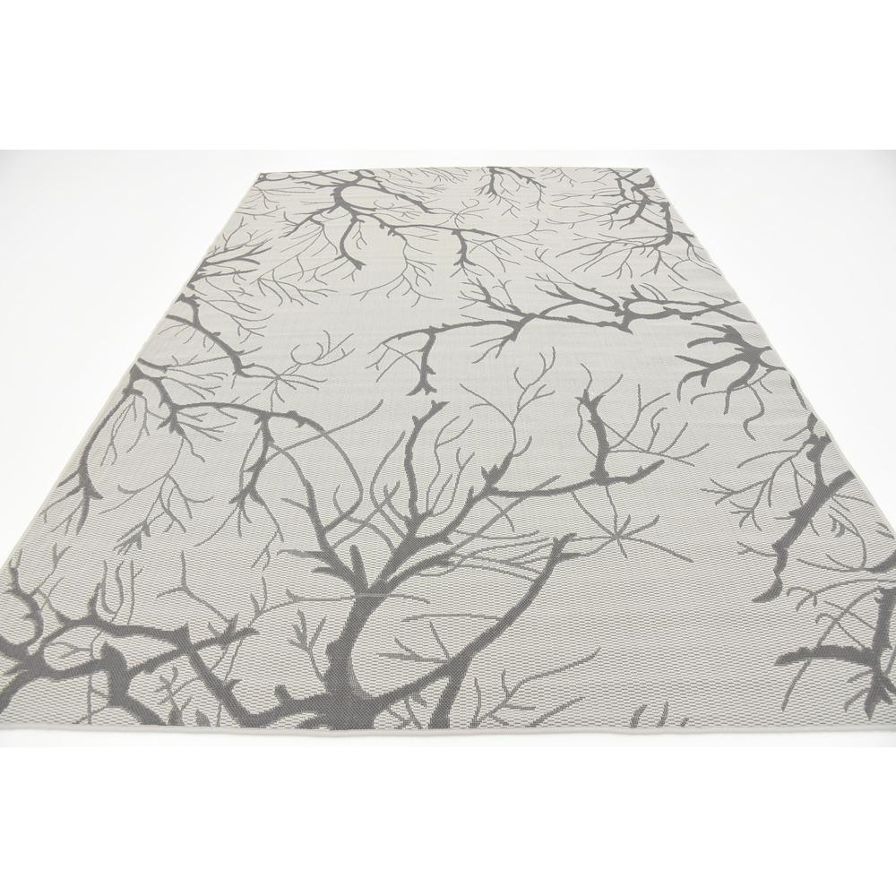 Outdoor Branch Rug, Light Gray (7' 0 x 10' 0). Picture 4