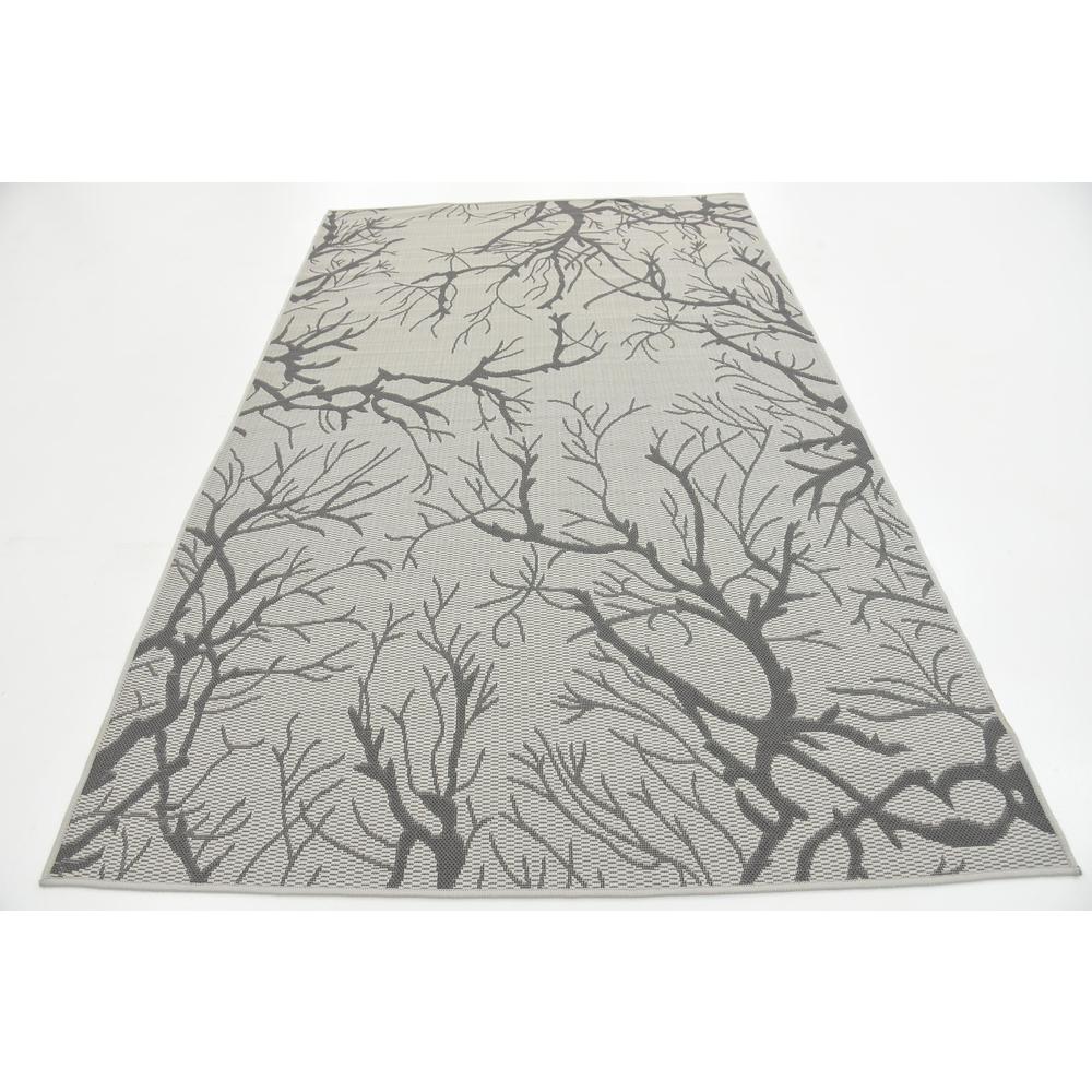 Outdoor Branch Rug, Light Gray (5' 0 x 8' 0). Picture 4