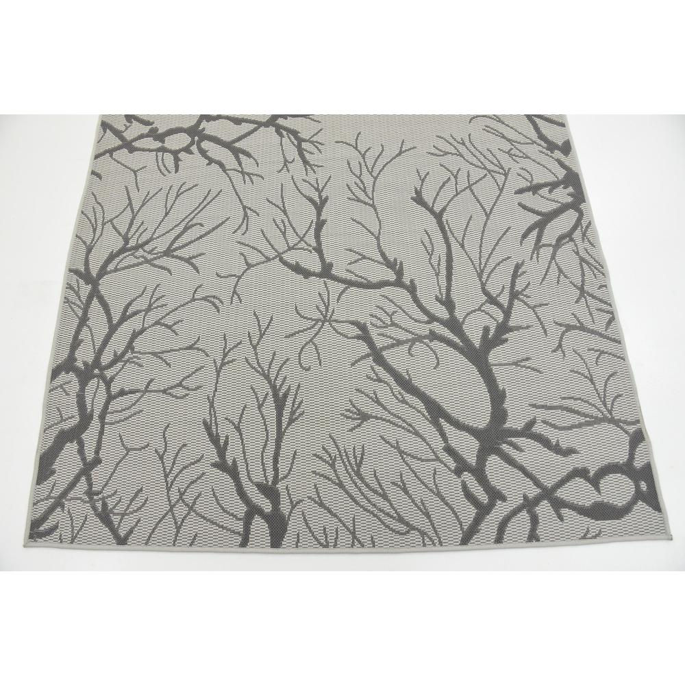 Outdoor Branch Rug, Light Gray (5' 0 x 8' 0). Picture 6