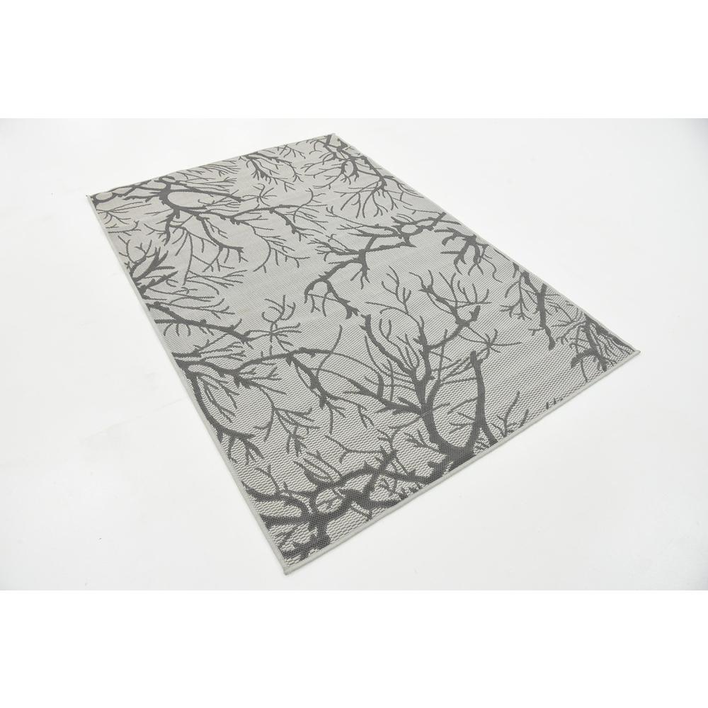 Outdoor Branch Rug, Light Gray (4' 0 x 6' 0). Picture 3
