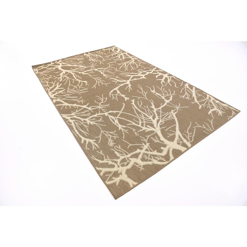 Outdoor Branch Rug, Brown (5' 0 x 8' 0). Picture 3