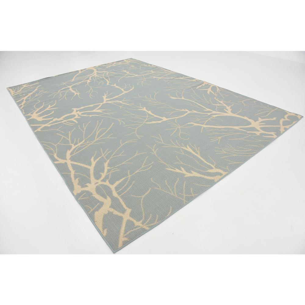 Outdoor Branch Rug, Light Blue (8' 0 x 11' 4). Picture 3