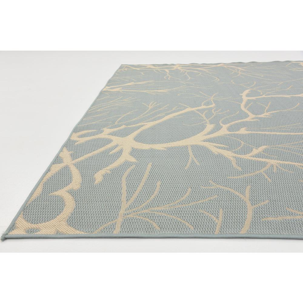 Outdoor Branch Rug, Light Blue (8' 0 x 11' 4). Picture 6