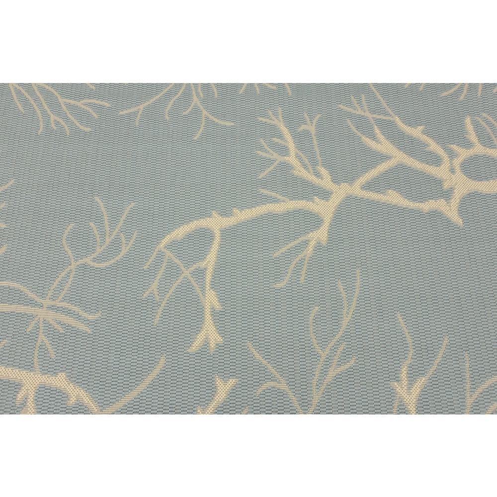 Outdoor Branch Rug, Light Blue (6' 0 x 9' 0). Picture 5