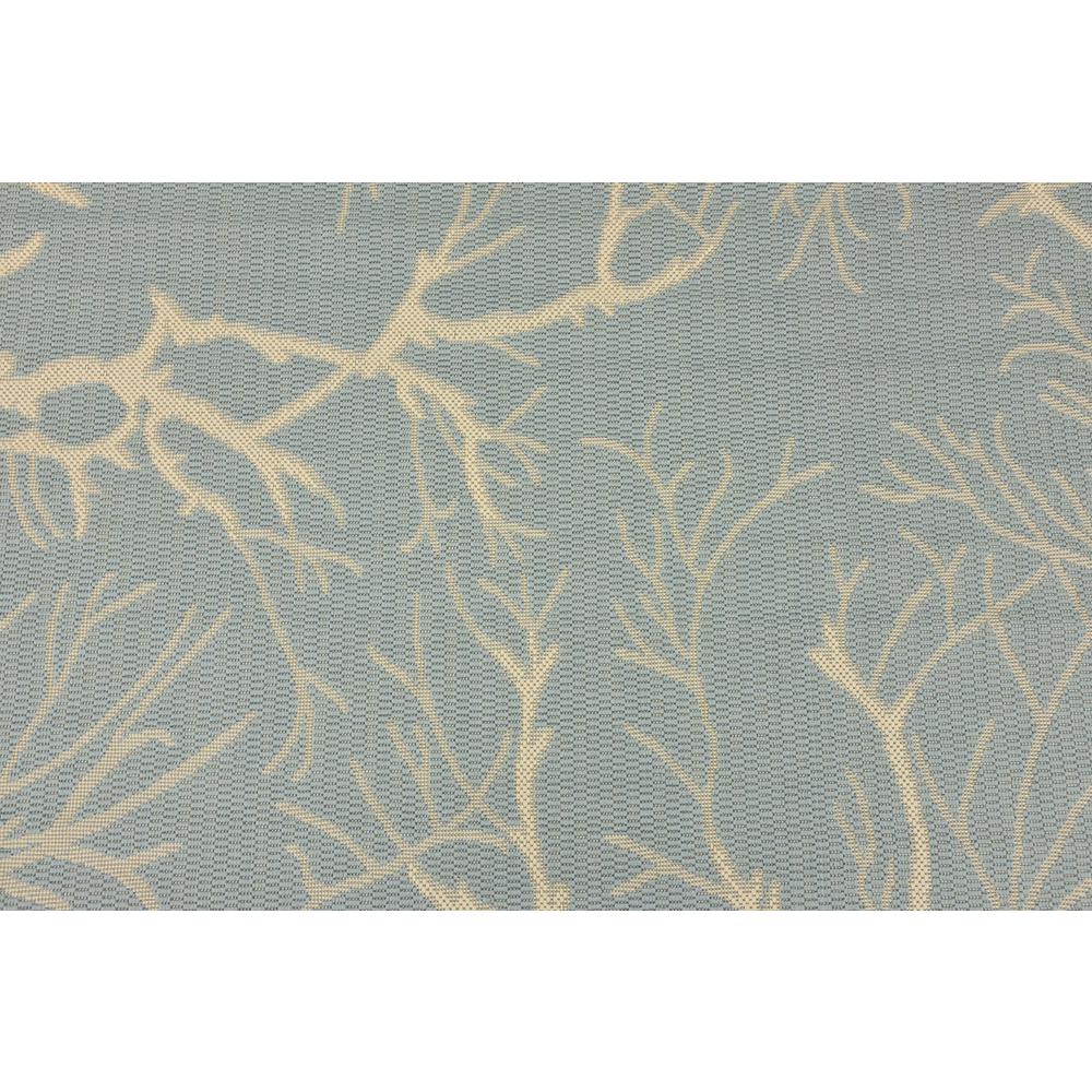 Outdoor Branch Rug, Light Blue (5' 0 x 8' 0). Picture 6