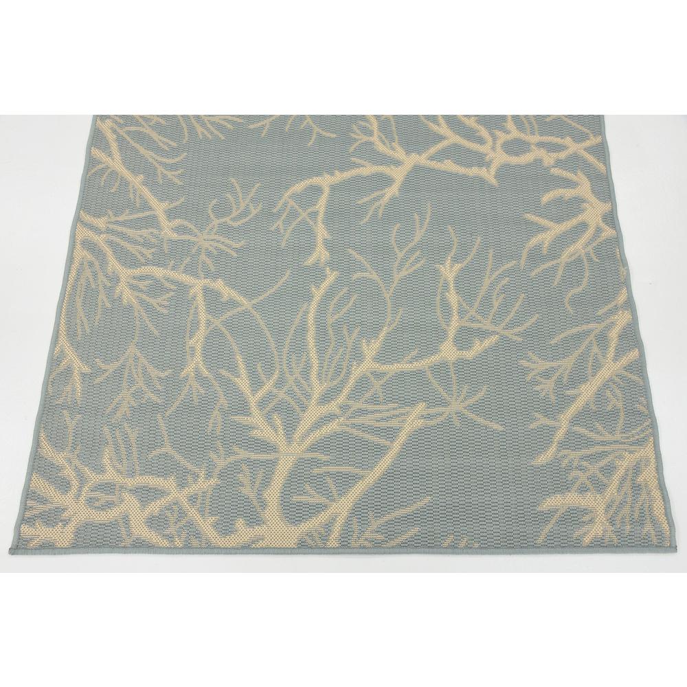 Outdoor Branch Rug, Light Blue (4' 0 x 6' 0). Picture 6