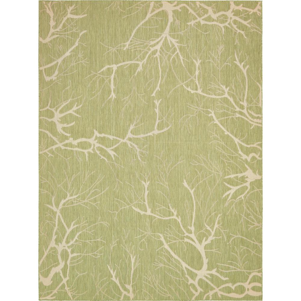 Outdoor Branch Rug, Light Green (9' 0 x 12' 0). Picture 1