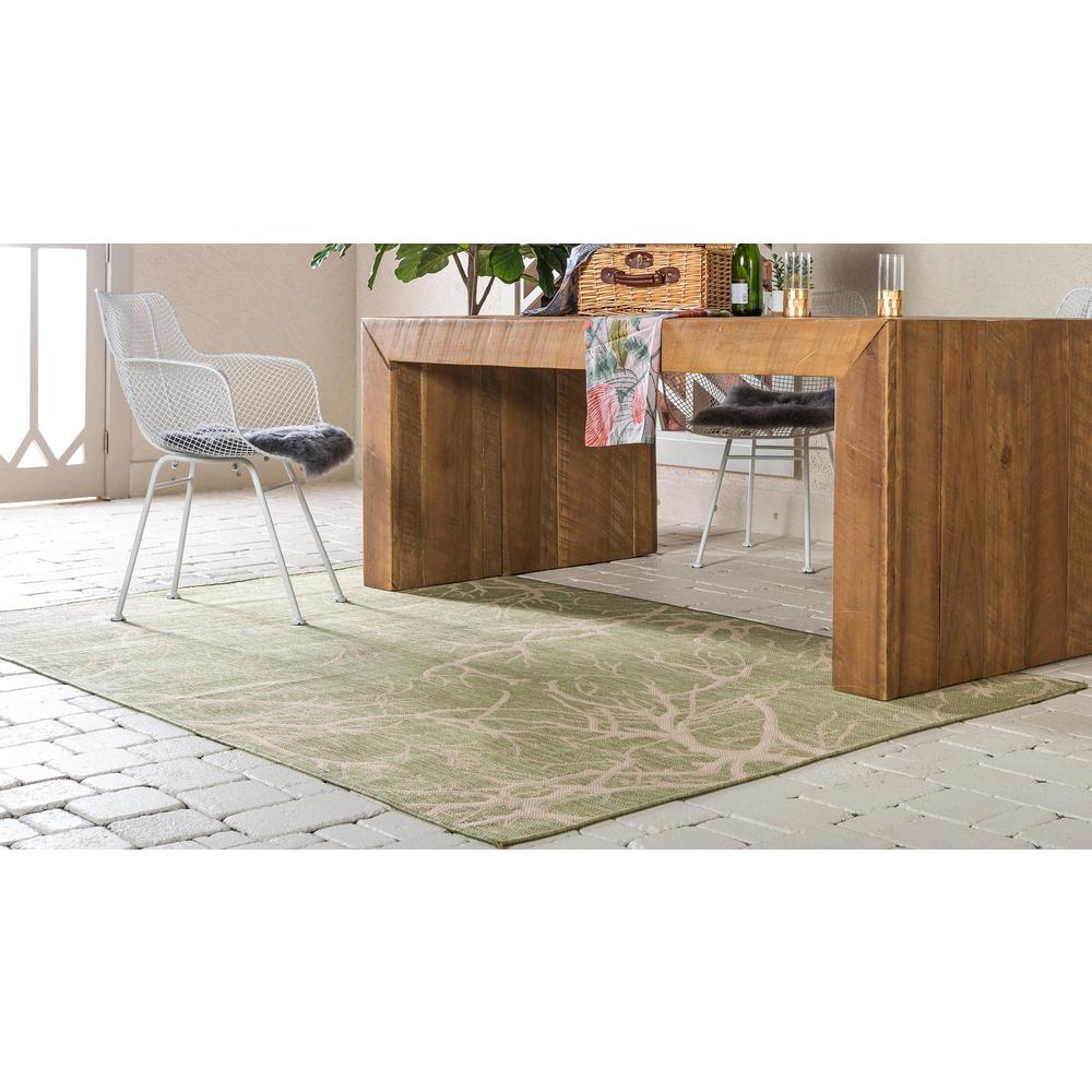 Outdoor Branch Rug, Light Green (9' 0 x 12' 0). Picture 3