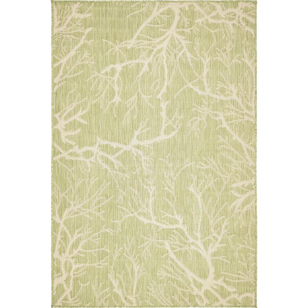 Outdoor Branch Rug, Light Green (4' 0 x 6' 0). The main picture.