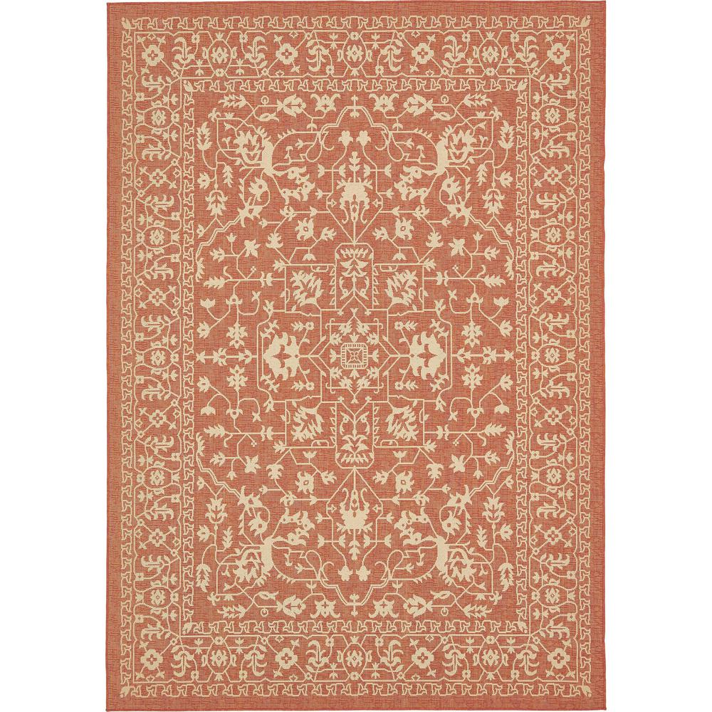 Outdoor Allover Rug, Terracotta (8' 0 x 11' 4). Picture 1