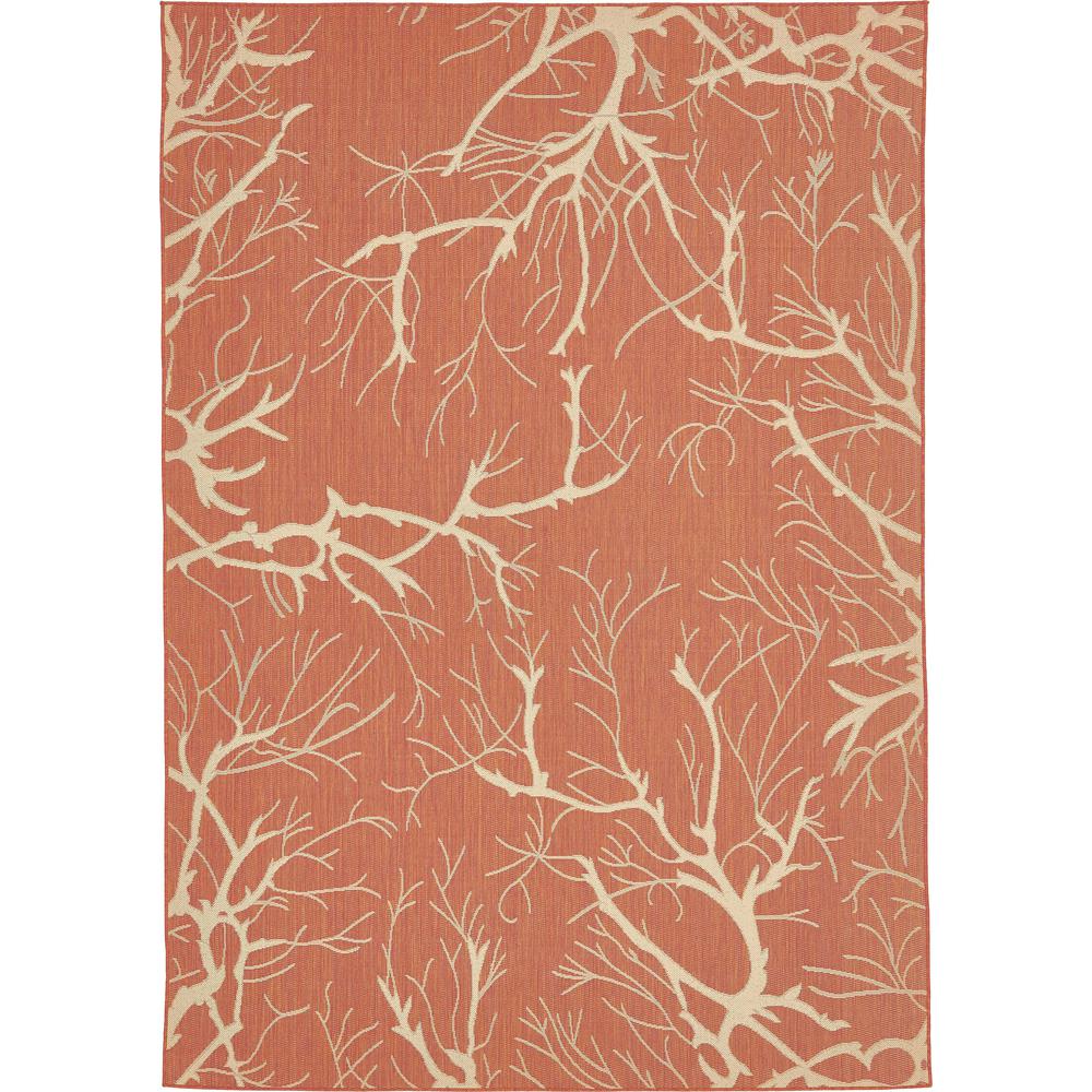 Outdoor Branch Rug, Terracotta (8' 0 x 11' 4). Picture 1