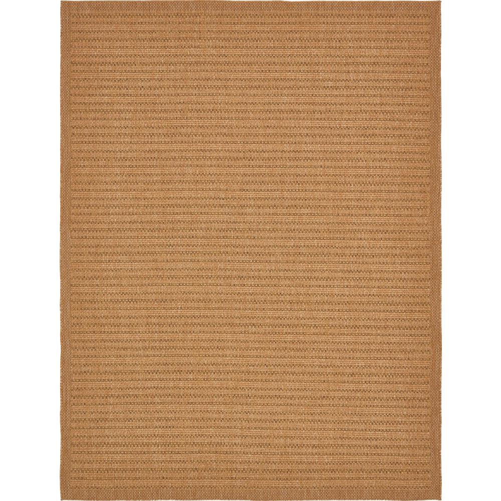 Outdoor Checkered Rug, Light Brown (9' 0 x 12' 0). The main picture.