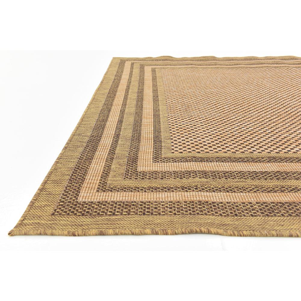 Outdoor Multi Border Rug, Brown (6' 0 x 9' 0). Picture 4