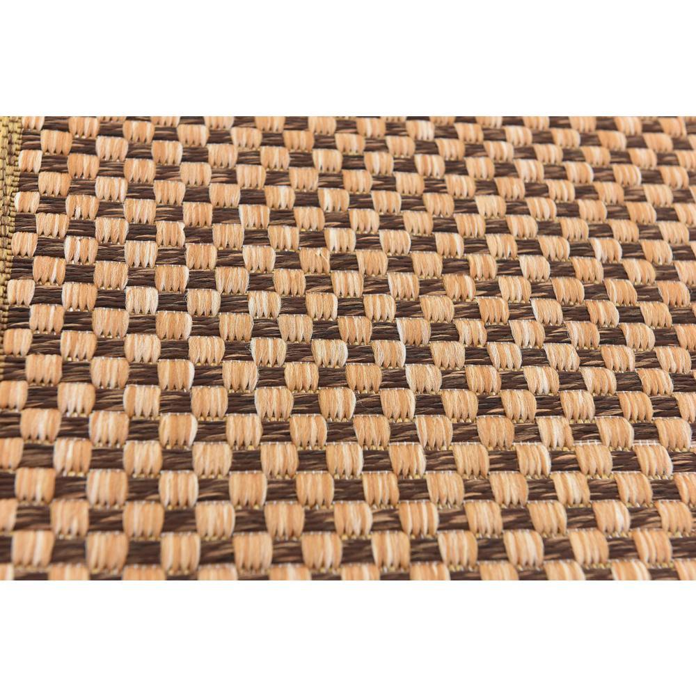 Outdoor Multi Border Rug, Brown (6' 0 x 9' 0). Picture 5