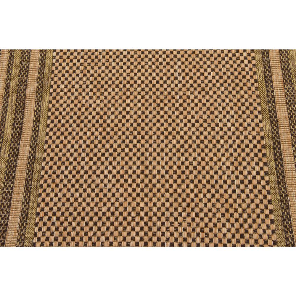 Outdoor Multi Border Rug, Brown (4' 0 x 6' 0). Picture 5