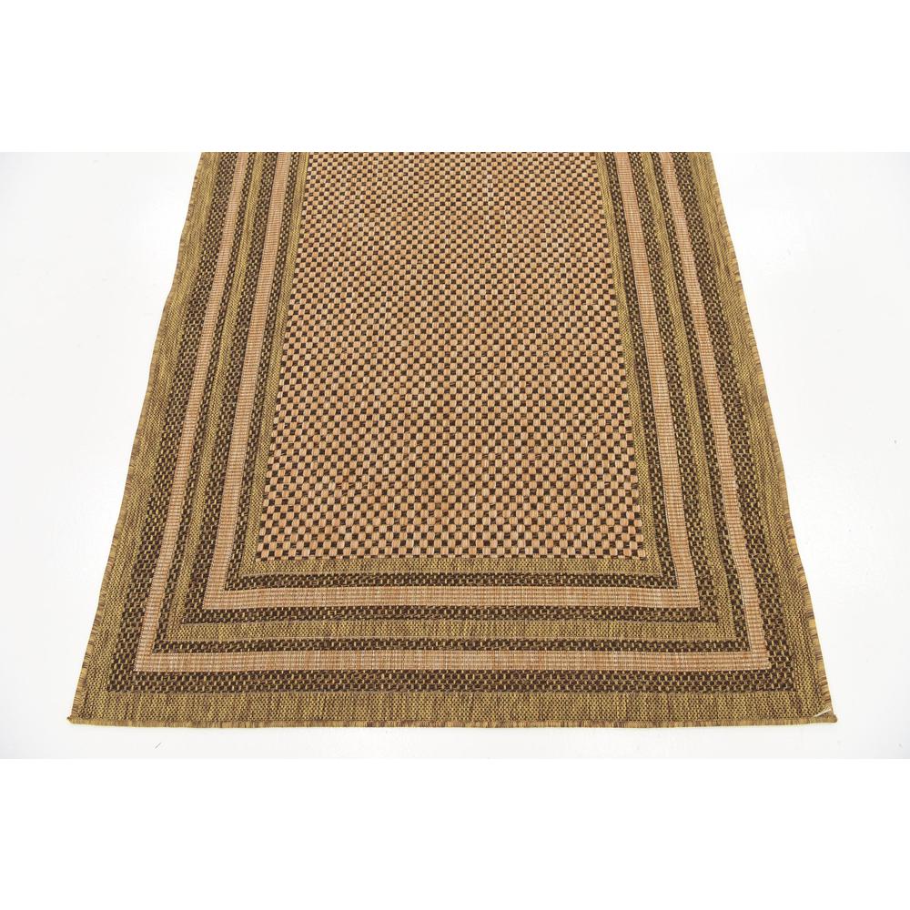 Outdoor Multi Border Rug, Brown (4' 0 x 6' 0). Picture 6
