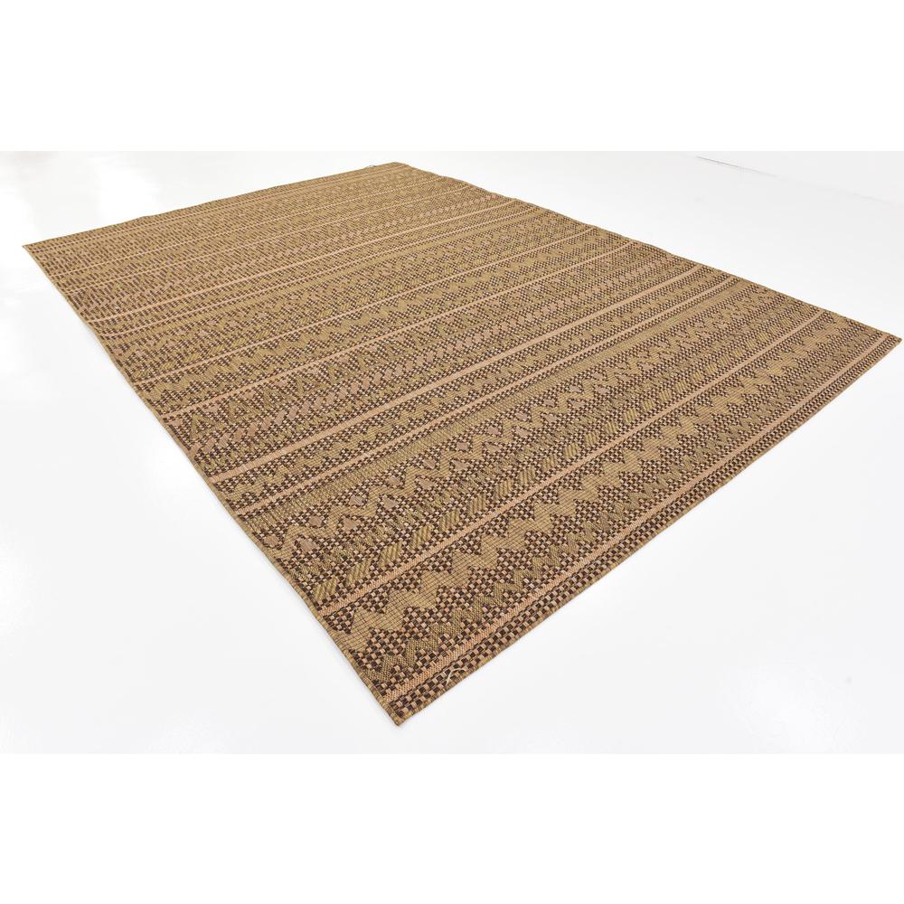 Outdoor Southwestern Rug, Light Brown (8' 0 x 11' 4). Picture 3