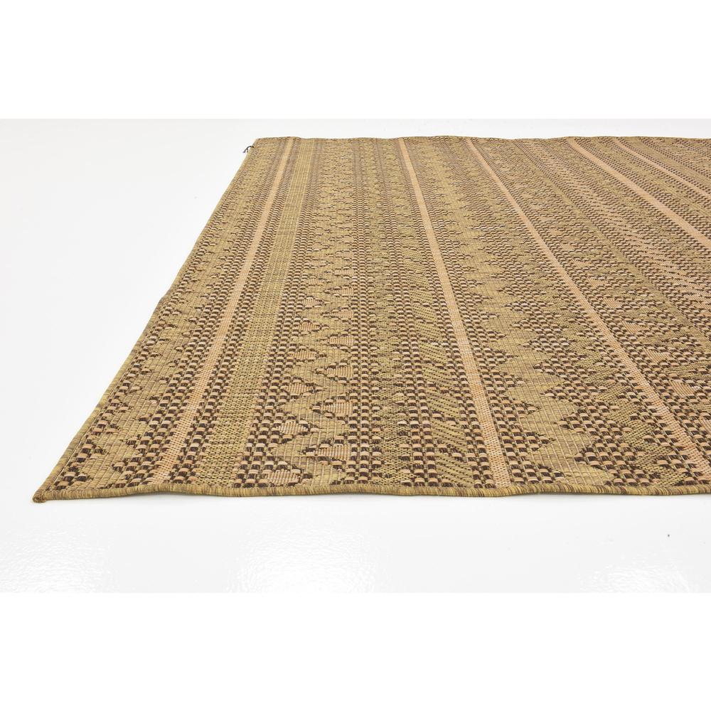 Outdoor Southwestern Rug, Light Brown (8' 0 x 11' 4). Picture 4