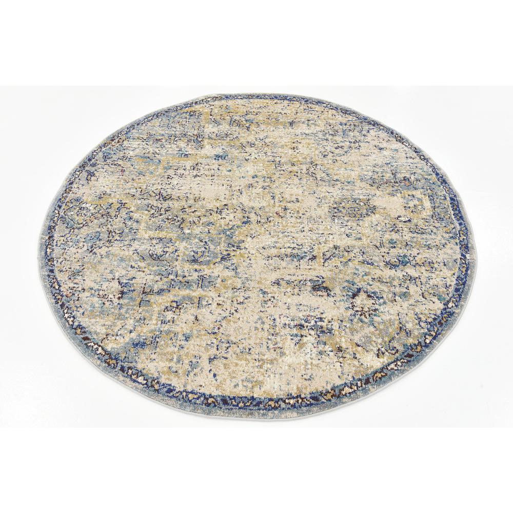 Assisi Augustus Rug, Tan (5' 0 x 5' 0). Picture 3