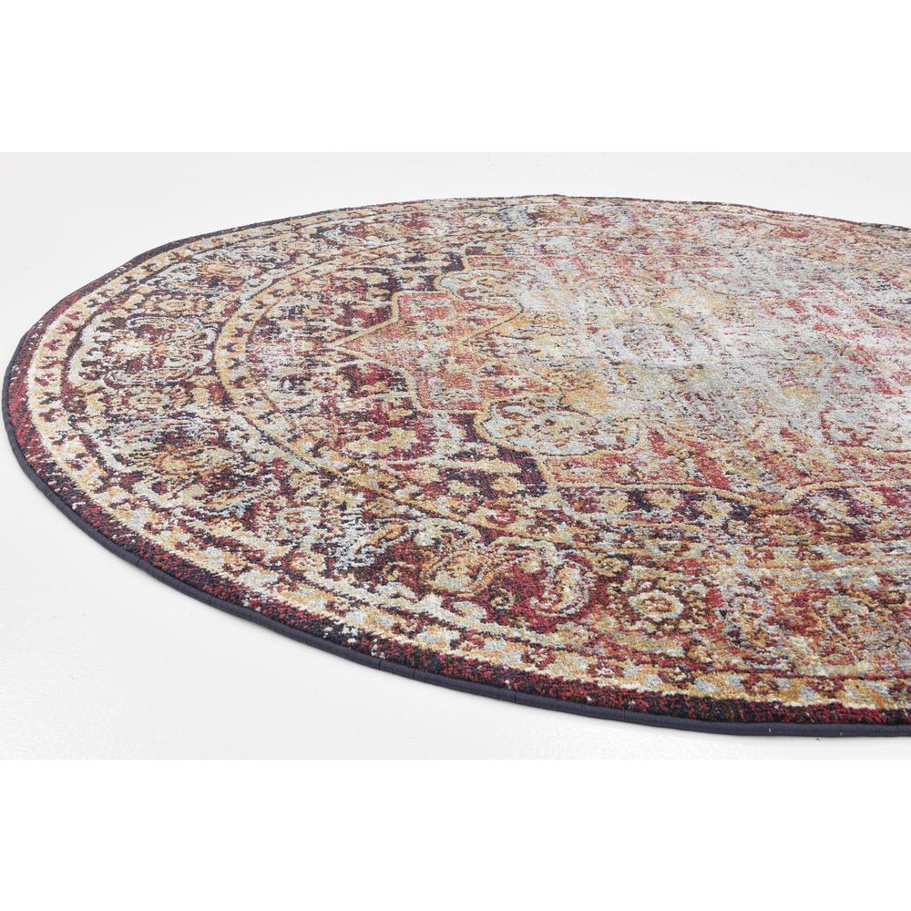 Turin Augustus Rug, Rust Red (5' 0 x 5' 0). Picture 4