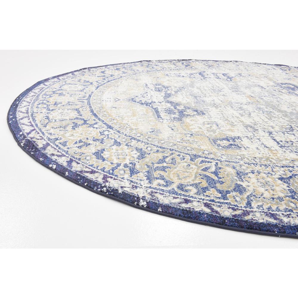 Turin Augustus Rug, Blue (8' 0 x 8' 0). Picture 4