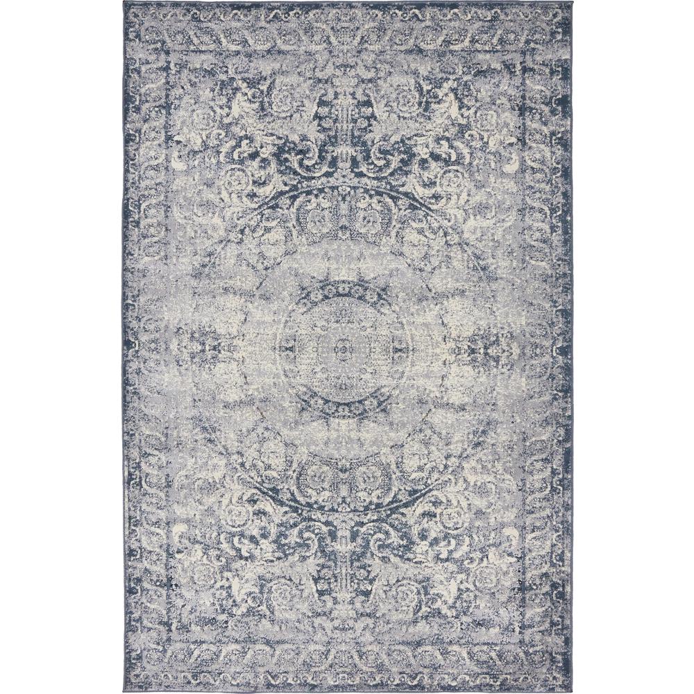 Chateau Grant Rug, Navy Blue (4' 0 x 6' 0). Picture 1
