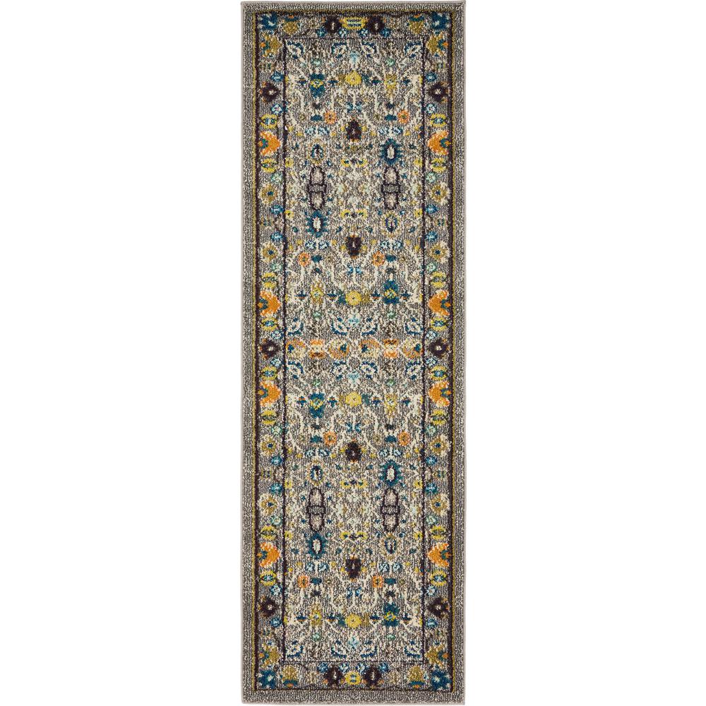 Medici Paradise Rug, Gray (2' 2 x 6' 7). Picture 1