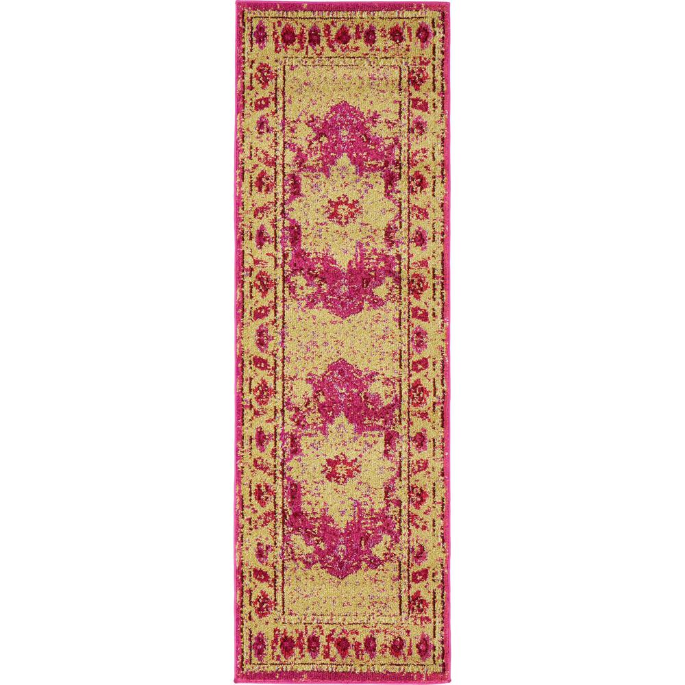 Medici Oasis Rug, Pink (2' 2 x 6' 7). Picture 1