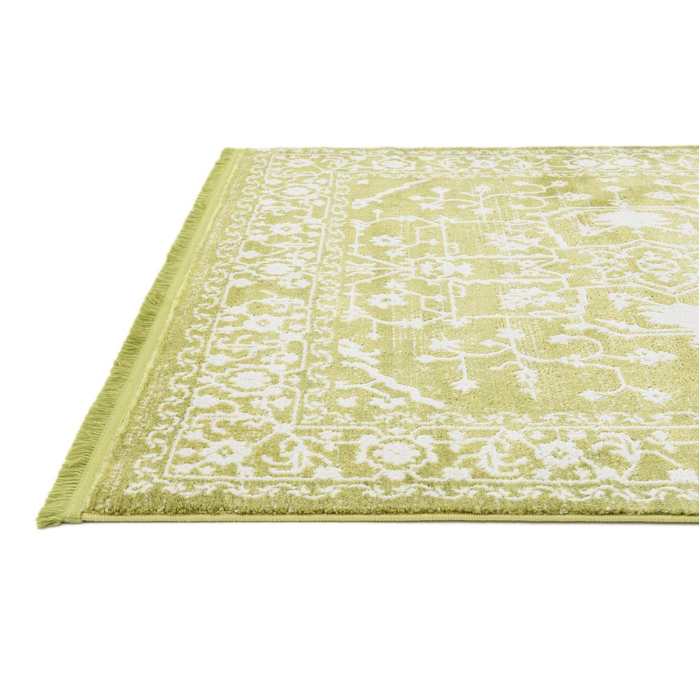 Olympia New Classical Rug, Light Green (4' 0 x 4' 0). Picture 3