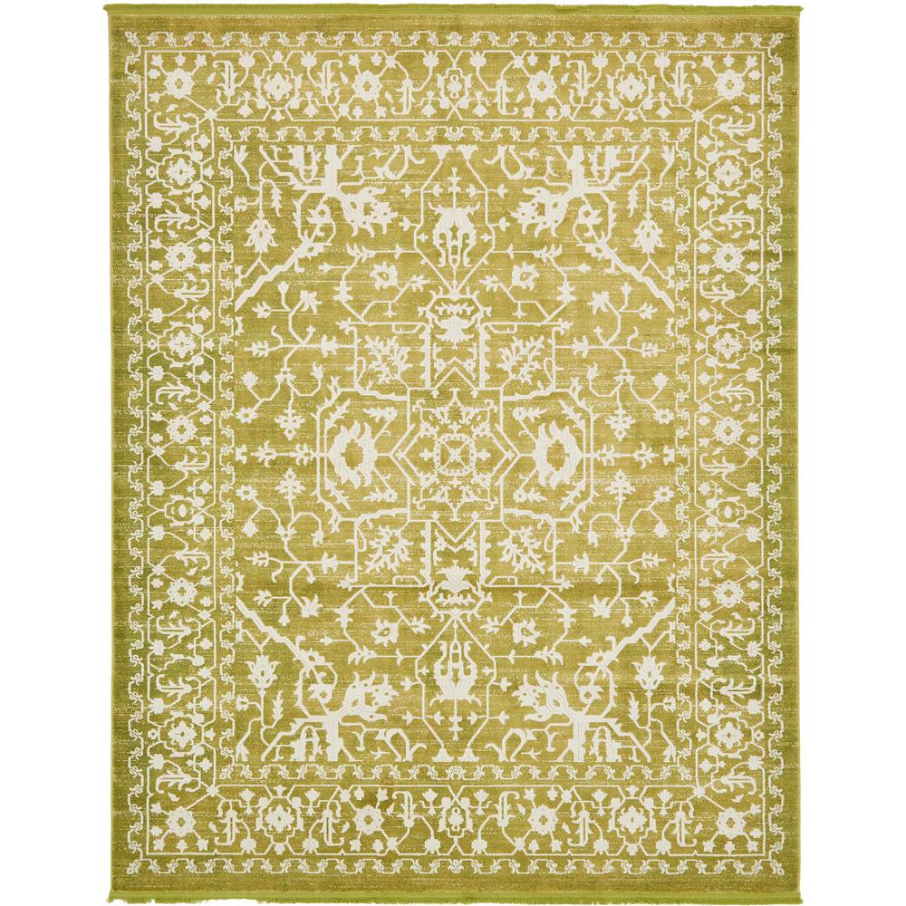 Olympia New Classical Rug, Light Green (8' 0 x 10' 0). The main picture.