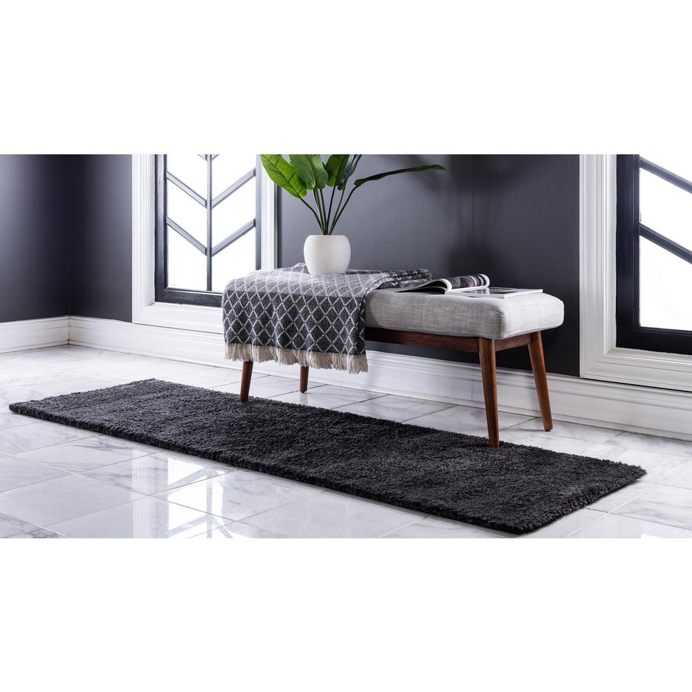 Calabasas Solo Rug, Charcoal (2' 2 x 6' 7). Picture 3