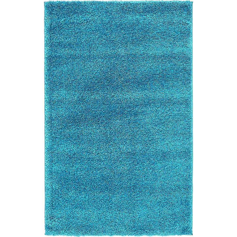 Calabasas Solo Rug, Turquoise (3' 3 x 5' 3). Picture 1